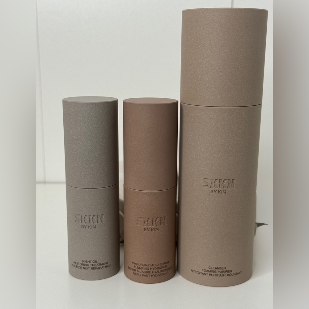 SKKN BY KIM Cleanser and Exfoliant Set -‎ Beige and Brown